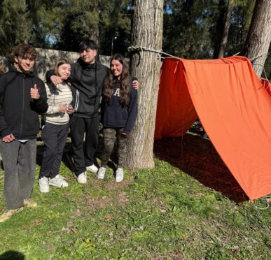 Campamento vida en la naturaleza
